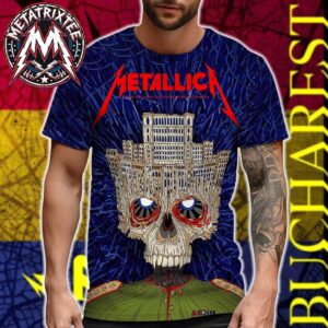 2026 Metallica Bucharest Palace Of The Parliament Cover Show Poster At Arena Nationala In M72 Bucharest Romania On May 13th 2026 All Over Print Shirt