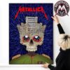 Pop-Up M72 Bucharest Concert Poster By Maxx242 Metallica On May 13th 2026 At Arena Nationala In Bucharest Romania Poster Canvas