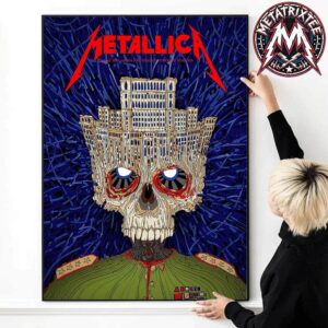 2026 Metallica Bucharest Palace Of The Parliament Cover Show Poster At Arena Nationala In M72 Bucharest Romania On May 13th 2026 Poster Canvas