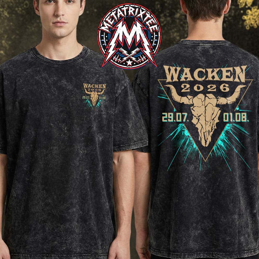 35th Anniversary Wacken Open Air Festival 2026 Triangle Tee On July 29 To August 1 2026 Black Washed T-Shirt 35th Anniversary Wacken Open Air Festival 2026 Triangle Tee On July 29 To August 1 2026 Black Washed T-Shirt