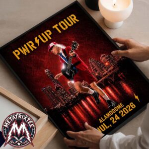 ACDC Alamodome PWR UP Tour 2026 In San Antonio Texas On July 24 2026 Gallery-Style Poster Canvas