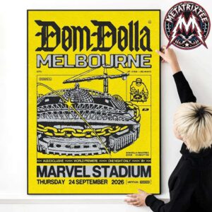 Dom Dolla Melbourne 2026 Poster For Marvel Stadium On September 24 2026 Melbourne AU Gallery-Style Poster Canvas