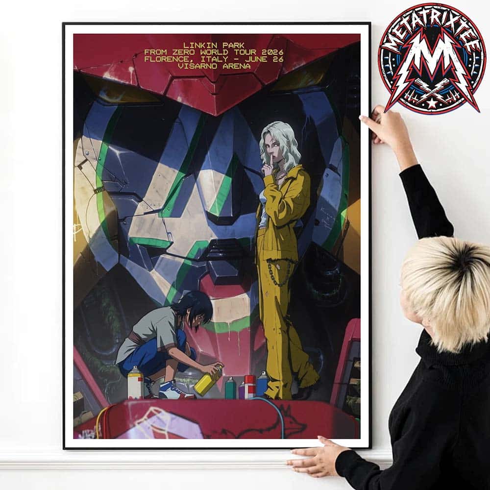 FZ 2026 Tour Florence Poster Artist Maciej Kuciara And Daniels Gulbis Linkin Park Italy At Visarno Arena On June 26th 2026 Gallery-Style Poster Canvas FZ 2026 Tour Florence Poster Artist Maciej Kuciara And Daniels Gulbis Linkin Park Italy At Visarno Arena On June 26th 2026 Gallery-Style Poster Canvas