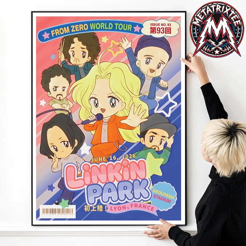 FZ 2026 Tour Lyon Poster Artist pplpleasr Linkin Park Spain At Groupama Stadium On June 16th 2026 High-Quality Poster Canvas FZ 2026 Tour Lyon Poster Artist pplpleasr Linkin Park Spain At Groupama Stadium On June 16th 2026 High-Quality Poster Canvas