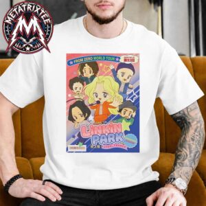 FZ 2026 Tour Lyon Poster Artist pplpleasr Linkin Park Spain At Groupama Stadium On June 16th 2026 Vintage T-Shirt