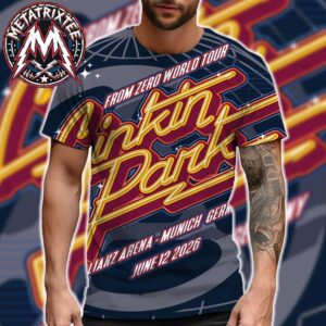 FZ 2026 Tour Munich Poster Artist Casey Zoltan Linkin Park Germany At Allianz Arena On June 12th 2026 All Over Print Shirt