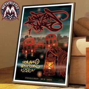 FZ 2026 Tour Stockholm Poster Artist KAVES Linkin Park Sweden At 3Arena On May 29th 2026 Gallery-Style Poster Canvas