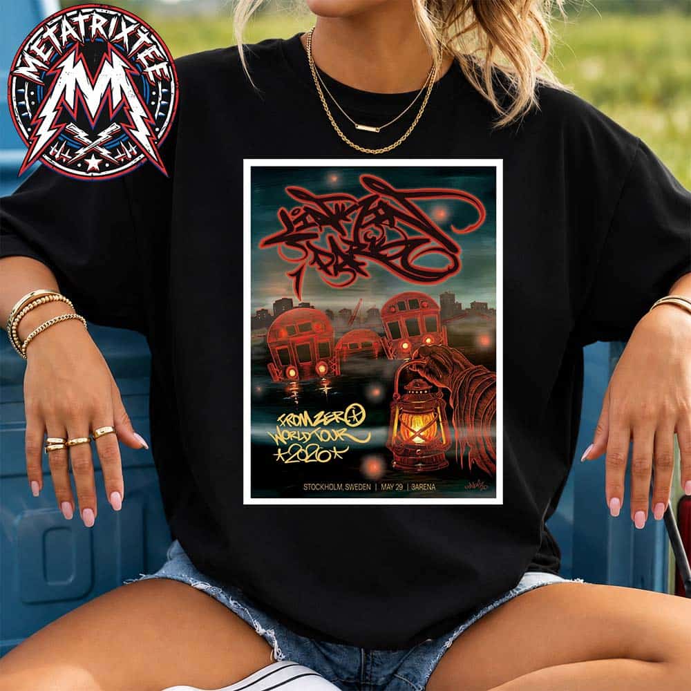 FZ 2026 Tour Stockholm Poster Artist KAVES Linkin Park Sweden At 3Arena On May 29th 2026 Short T-Shirt FZ 2026 Tour Stockholm Poster Artist KAVES Linkin Park Sweden At 3Arena On May 29th 2026 Short T-Shirt