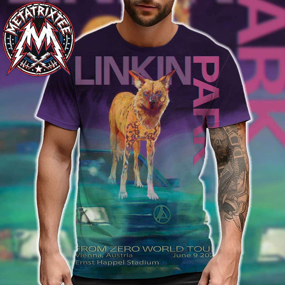 FZ 2026 Tour Vienna Poster Artist Sage Vaughn Linkin Park Austria At Ernst Happel Stadium On June 9th 2026 All Over Print Shirt FZ 2026 Tour Vienna Poster Artist Sage Vaughn Linkin Park Austria At Ernst Happel Stadium On June 9th 2026 All Over Print Shirt