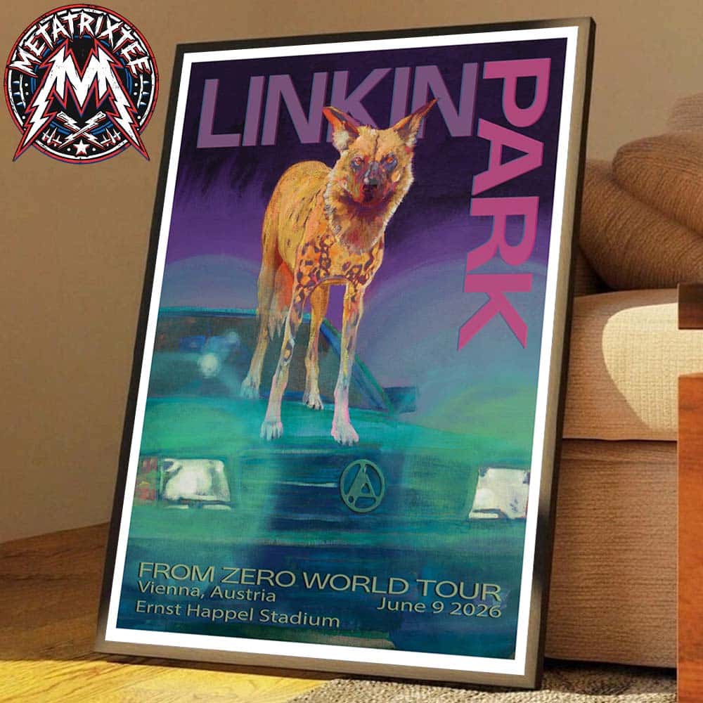 FZ 2026 Tour Vienna Poster Artist Sage Vaughn Linkin Park Austria At Ernst Happel Stadium On June 9th 2026 Premium Poster Canvas FZ 2026 Tour Vienna Poster Artist Sage Vaughn Linkin Park Austria At Ernst Happel Stadium On June 9th 2026 Premium Poster Canvas
