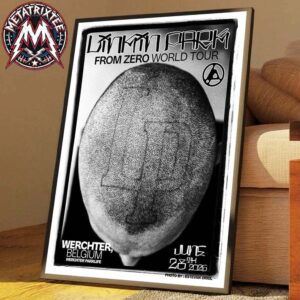 FZ 2026 Tour Werchter Poster Artist Estevan Oriol Linkin Park Belgium At Werchter-Parklife On June 28th 2026 High-Quality Poster Canvas