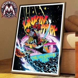 FZ 2026 Tour Zurich Poster Artist Jim Mahfood Linkin Park Switzerland At Stadion Letzigrund On June 30th 2026 Professional Poster Canvas