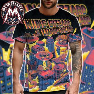 Forest Hills Stadium 2026 King Gizzard And the Lizard Wizard Red Poster For Queens NY On August 21st And 22nd All Over Print Shirt