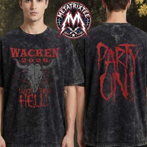 Hell Party 2026 Tee For Wacken Open Air 2026 Festival 35th Anniversary On July 29 To August 1 2026 Washed T-Shirt