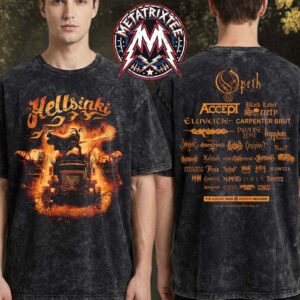 Hellsinki Metal Festival 2026 Merch Truck Event 2026 Tee At The Helsinki Ice Hall In Finland On August 7-8 2026 Washed T-Shirt