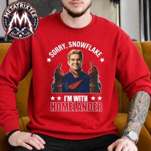 Homelander Sorry Snowflake I’m With Homelander The Boys Season 5 Soldier Official Crewneck Sweatshirt Red T-Shirt