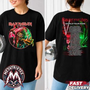 Ladies Run For Your Lives 2026 Tour Tee Iron Maiden 50th Anniversary World Tour 2026 Women T-Shirt