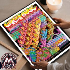 Linkin Park Hamburg Germany FZ 2026 Tour Poster Artist RIME On June 1st 2026 At Volksparkstadion Gallery-Style Poster Canvas
