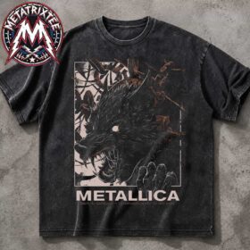 A vintage-style M72 Berlin Pop Up Poster Werewolf By Collin Estrada Metallica On May 30 2026 At Olympiastadion In Berlin Germany Washed T-Shirt featuring a gritty werewolf graphic.
