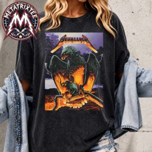 Max Loffler Poster Frankfurt Metallica Germany Night 2 On May 24th 2026 At Deutsche Bank Park M72 Frankfurt Black Washed T-Shirt