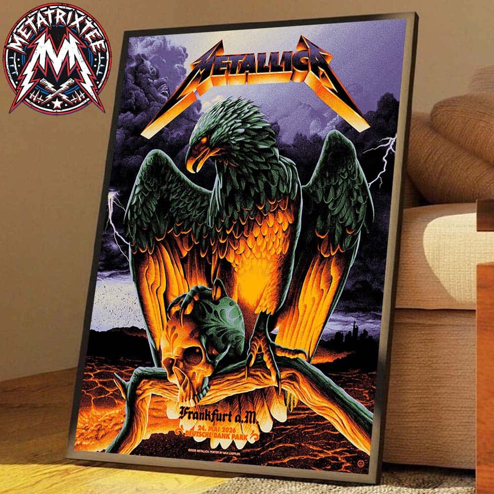 Max Loffler Poster Frankfurt Metallica Germany Night 2 On May 24th 2026 At Deutsche Bank Park M72 Frankfurt Poster Canvas Max Loffler Poster Frankfurt Metallica Germany Night 2 On May 24th 2026 At Deutsche Bank Park M72 Frankfurt Poster Canvas