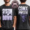 Mercadorama 2026 X System Of A Down CDMX Pop-Up Mask Logo Tee Cover For May 27 And 28 Washed T-Shirt Mercadorama 2026 X System Of A Down CDMX Pop-Up Mask Logo Tee Cover For May 27 And 28 Washed T-Shirt