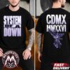 Mercadorama 2026 X System Of A Down CDMX Pop-Up Mask Logo Tee Cover For May 27 And 28 Two Sided T-Shirt Mercadorama 2026 X System Of A Down CDMX Pop-Up Mask Logo Tee Cover For May 27 And 28 Two Sided T-Shirt