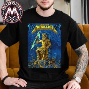Metallica Athens Zeus Electric Chair Main Poster Event At Olympic Stadium M72 Athens Greece On Saturday May 9th 2026 Unisex T-Shirt