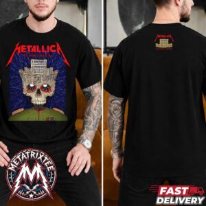 Metallica Bucharest Romania 2026 Concert Tee At Arena Nationala M72 Bucharest On May 13th 2026 Two Sided Man T-Shirt