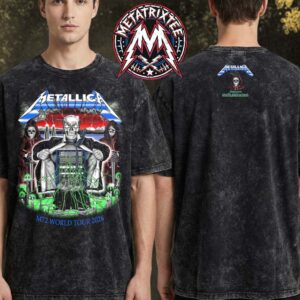 Metallica M72 Zurich Skeleton Grim Reaper On May 27th 2026 Merch Tee By Luca Schenardi For Switzerland At Stadion Letzigrund Washed T-Shirt
