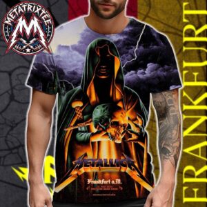 Night 1 Frankfurt Germany Metallica Tonight Poster Artist Max Loffler At Deutsche Bank Park M72 Frankfurt On May 22nd 2026 All Over Print Shirt
