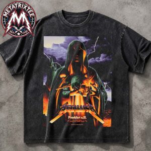 Night 1 Frankfurt Germany Metallica Tonight Poster Artist Max Loffler At Deutsche Bank Park M72 Frankfurt On May 22nd 2026 Vintage Washed T-Shirt