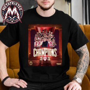 Olympiacos Piraeus Basketball Named To 2026 Euroleague Champions Unisex T-Shirt