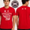 Olympiacos Piraeus Olympiacos B.C GSA Official Euroleague Champions 2026 Red Two Sided Print T-Shirt Olympiacos Piraeus Olympiacos B.C GSA Official Euroleague Champions 2026 Red Two Sided Print T-Shirt