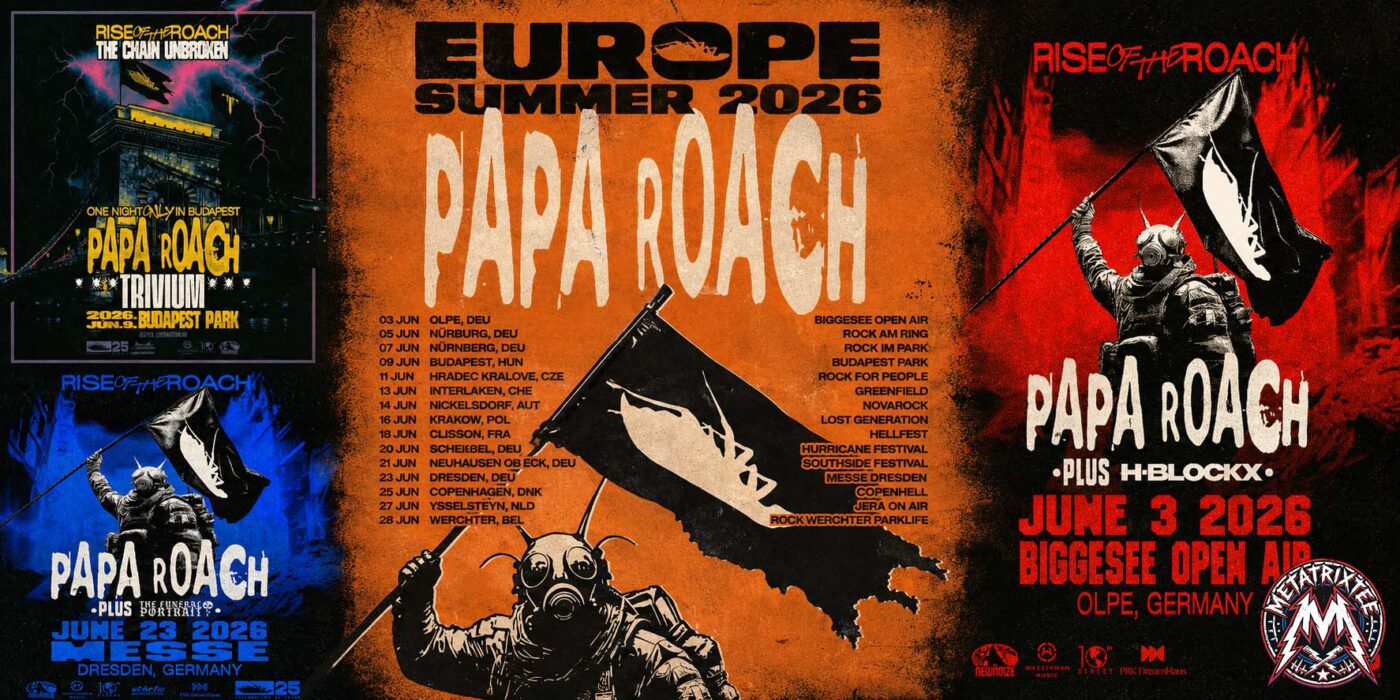 Papa Roach Europe Summer 2026 Epic June Tour Guide