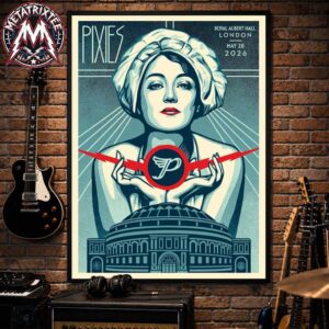Pixies London UK 2026 Tour Poster For May 28 P40 Anniversary At Royal Albert Hall Premium Poster Canvas