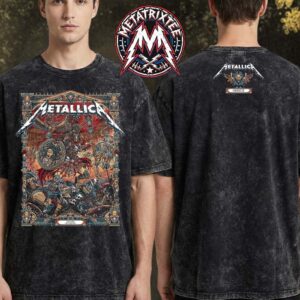Pop Up Greece Metallica Athens 2026 Event Tee For Olympic Stadium M72 Athens On Saturday May 9th 2026 Black Washed T-Shirt