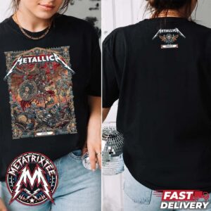 Pop Up Greece Metallica Athens 2026 Event Tee For Olympic Stadium M72 Athens On Saturday May 9th 2026 Two Sided Women Short T-Shirt