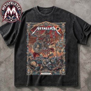 Pop-Up M72 Athens Show Poster By Juan Ma Orozco Metallica On May 9th 2026 At Olympic Stadium In Athens Greece Vintage Washed T-Shirt