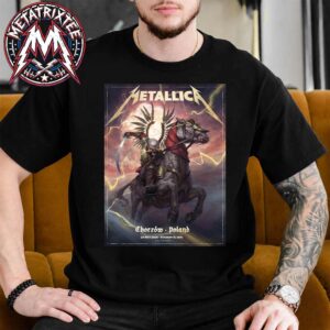 Pop-Up M72 Chorzow  Event Poster By Jakub Jagado Metallica For Stadion Slaski On May 19th 2026 In Chorzow Poland Classic T-Shirt