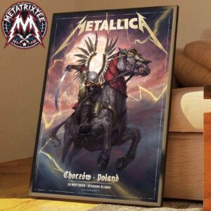Pop-Up M72 Chorzow  Event Poster By Jakub Jagado Metallica For Stadion Slaski On May 19th 2026 In Chorzow Poland Gallery-Style Poster Canvas