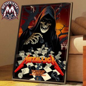 Pop-Up M72 Frankfurt Tonight Poster By Vance Kelly Metallica On May 22nd and 24th 2026 At Deutsche Bank Park In Frankfurt Germany Premium Poster Canvas