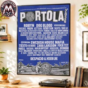 Portola Festival 2026 San Francisco Poster Lineup For September 26 And 27 At Pier 80 In California Premium Poster Canvas