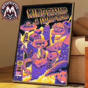 Queens NY 2026 King Gizzard And the Lizard Wizard Purple Poster For Forest Hills Stadium 2026 On August 21st And 22nd High-Quality Poster Canvas
