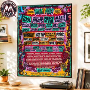 Riot Fest 2026 Chicago IL Poster Lineup For September 18-20 At Douglass Park High-Quality Poster Canvas