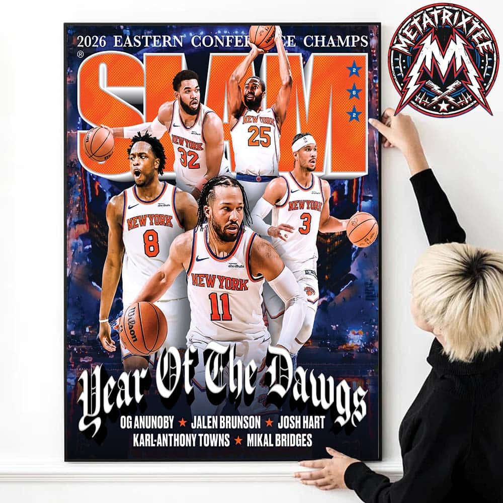 SLAM 262 New York Knicks Magazine Year Of The Dawgs Cover 2026 Eastern Conference Champs High-Quality Poster Canvas SLAM 262 New York Knicks Magazine Year Of The Dawgs Cover 2026 Eastern Conference Champs High-Quality Poster Canvas