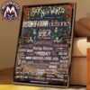 6LACK 10 Years of 6LACK Tour 2026 Poster Cities List With Eem Triplin Johnny Venus High-Quality Poster Canvas