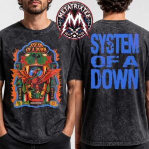 System Of A Down CDMX Pop-Up Tee By Jonas Santos Merch Estadio GNP Seguros For May 27 And 28 2026 Washed T-Shirt