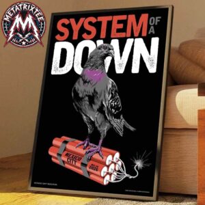 System Of A Down CDMX x Mercadorama 2026 Poster By Mike Sandoval On May 27 And 28 2026 Gallery-Style Poster Canvas