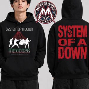 System Of A Down x Mercadorama 2026 Merch Estadio GNP Seguros Stadium Tee CDMX Mexico 2026 On May 27 And 28 2026 Hoodie T-Shirt